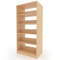 رف مكتبة مفتوح مع لوح Chipboard مغلف، رقم 00089