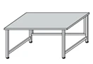 طاولة مختبر معدنية على إطار معدني SL-2(م)