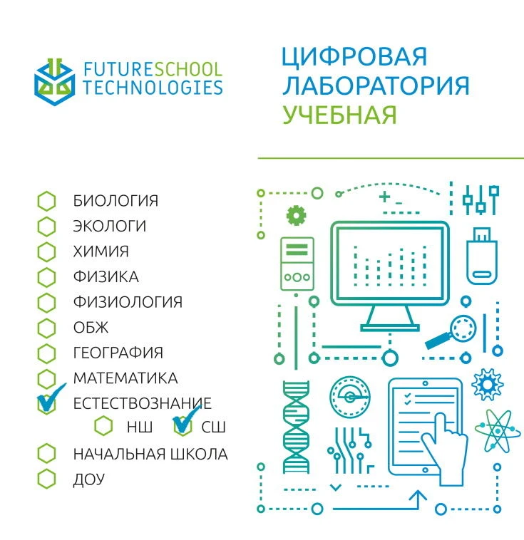 مجموعة مختبر العلوم الرقمية التعليمية للمدرسة المتوسطة FST