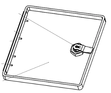 Fiberglass Access Hatch S.15-30.10.160 for Tram Interior/Exterior