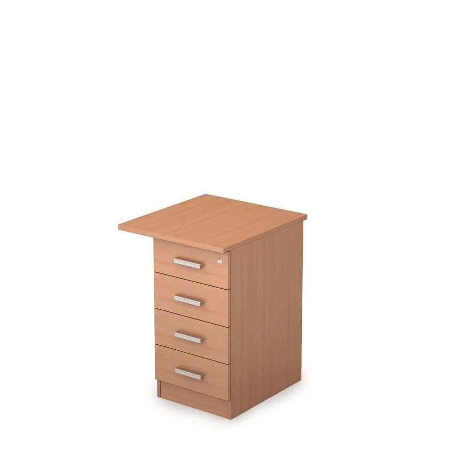 خزانة ثابتة بأربعة أدراج - نموذج TS-3 من Edelwood