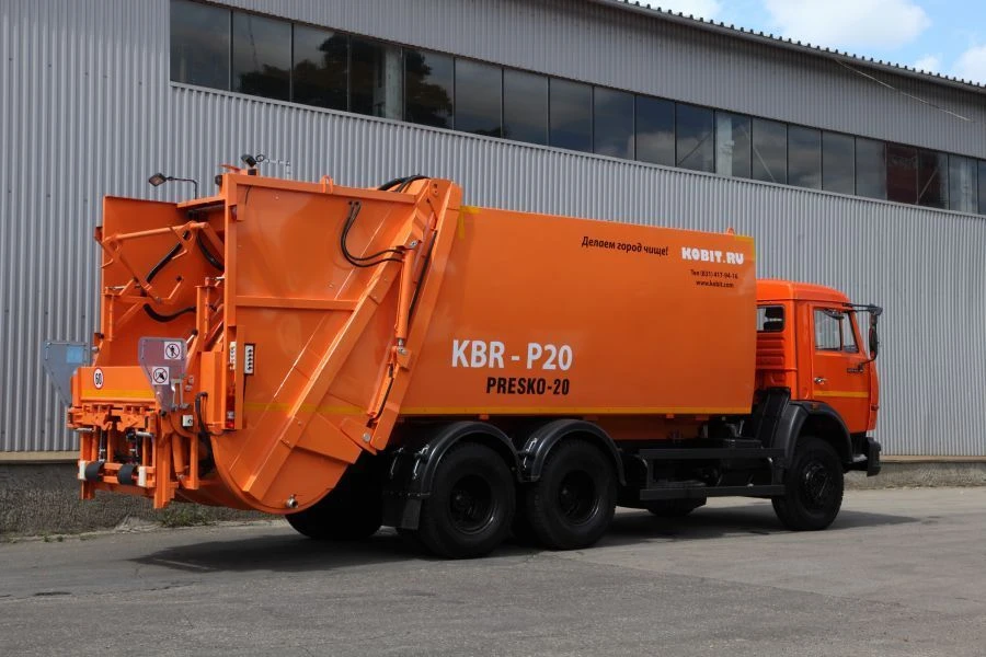 شاحنة جمع القمامة ذات التحميل الخلفي Presko 20 (KBR-P20K)