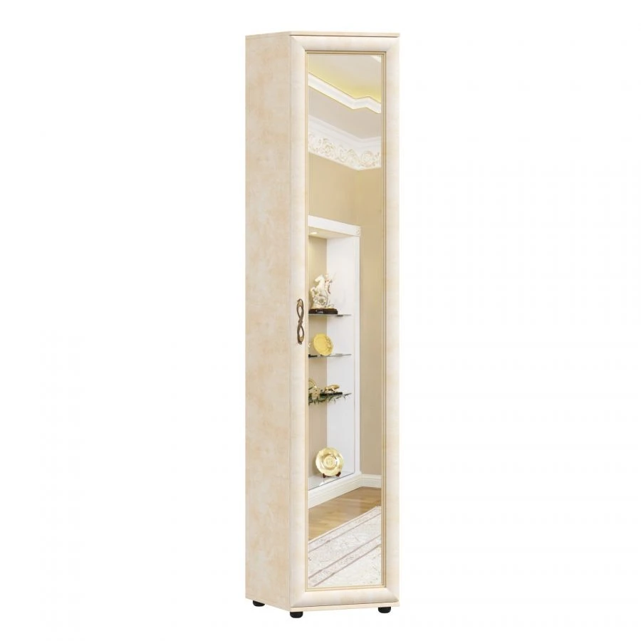باب ألكسندريا LD 125.001.000 مزود بمرآة (جلد ليتو)
