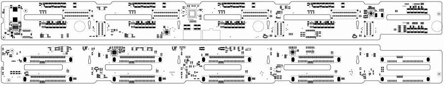 Expansion Disk Module 2xSFF 8xTRI YADR.469555.061