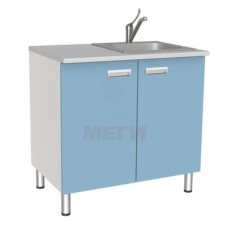 طاولة مختبرية مع حوض وخزائن SL-03-MSK (SL-03-217)