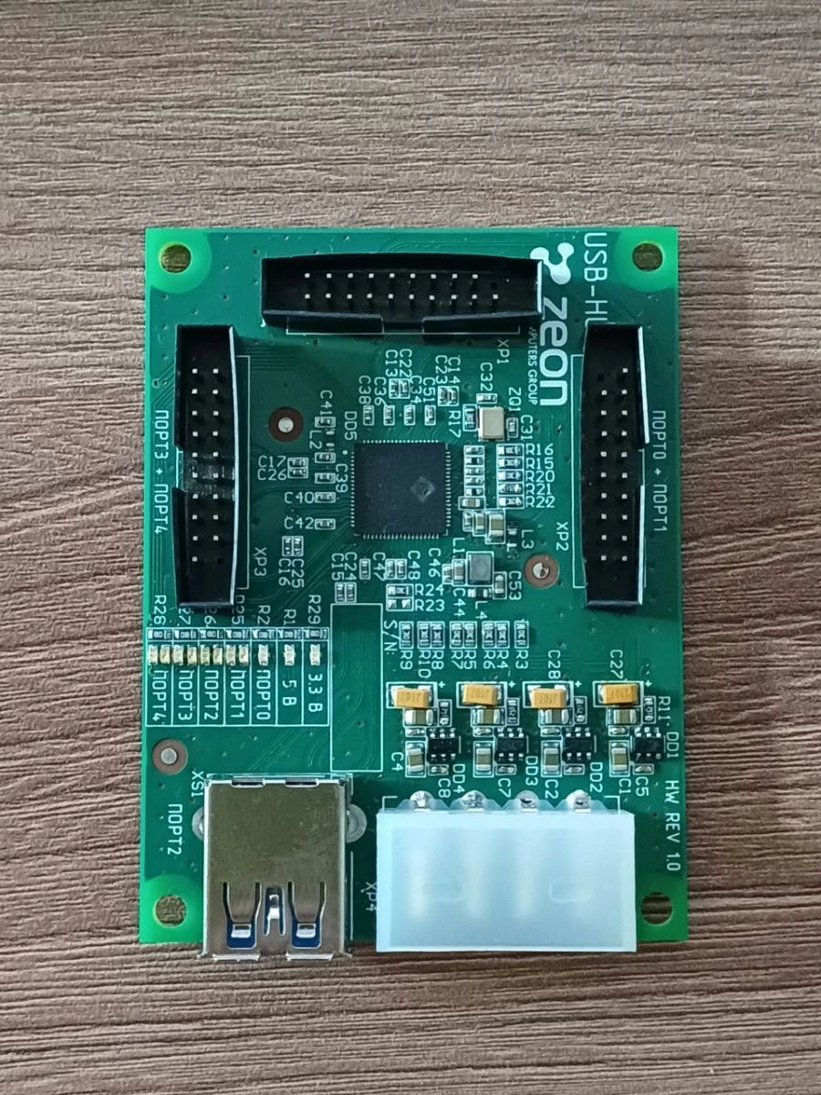 لوحة توسيع USB هوب زيون نموذج EДГР.467239.001