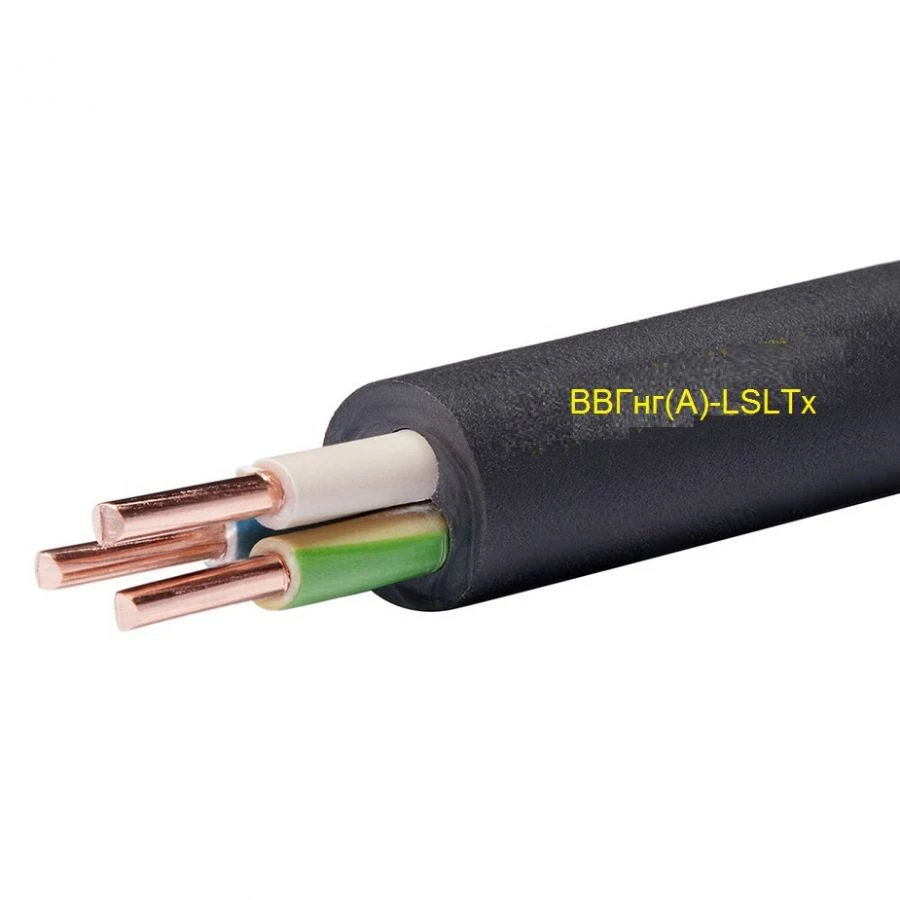 كابل الطاقة مع موصلات نحاسية، عزل PVC، 0.66 ك ف، النموذج: ВВГнг(А)-LSLTx-0.66