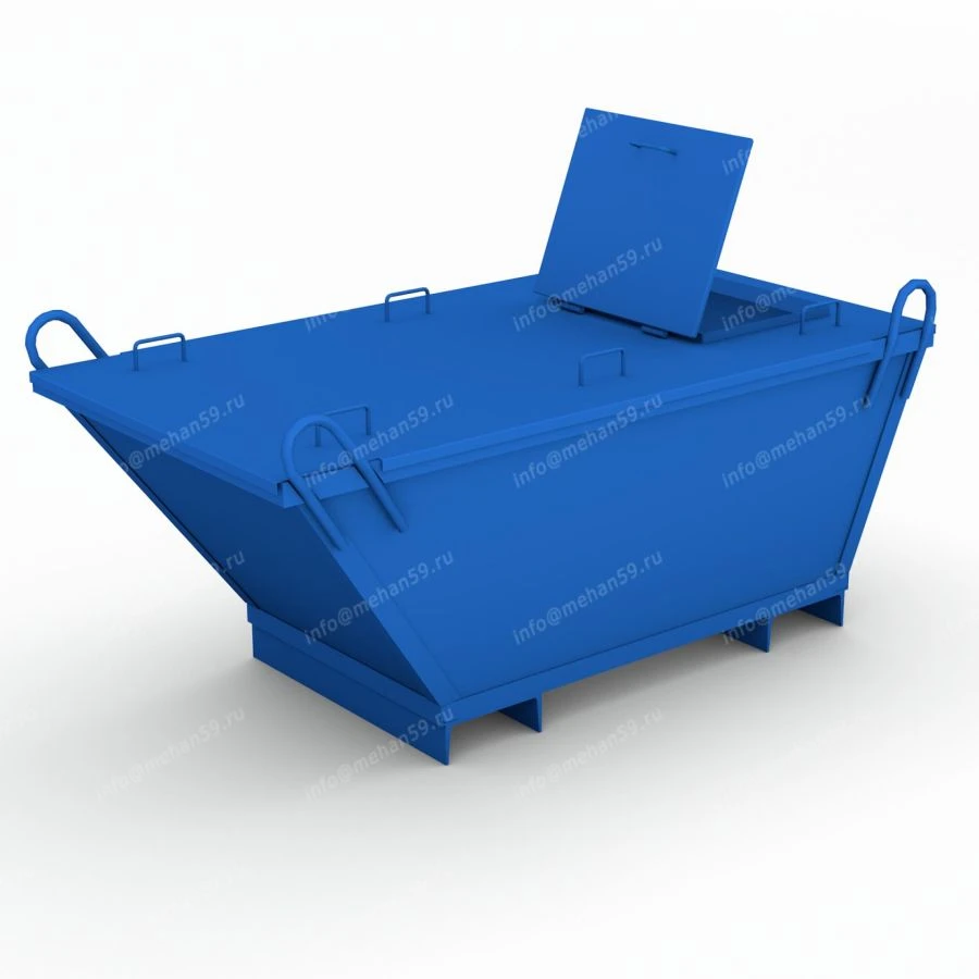 Metal Waste Collection Container with Lugs - Series 1708