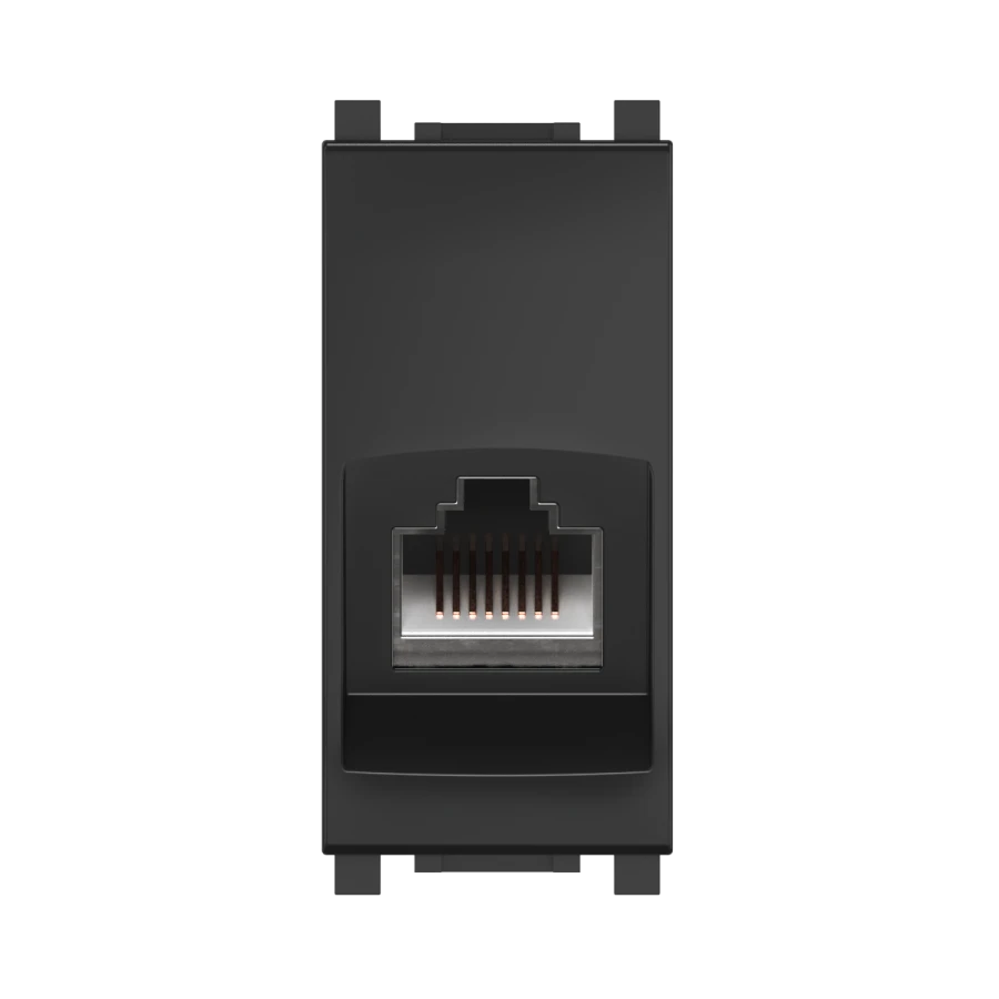 مقبس الكمبيوتر CADUCEUS ALING Experience Keystone RJ45 8P8C CAT.6A FTP، 1م، أسود