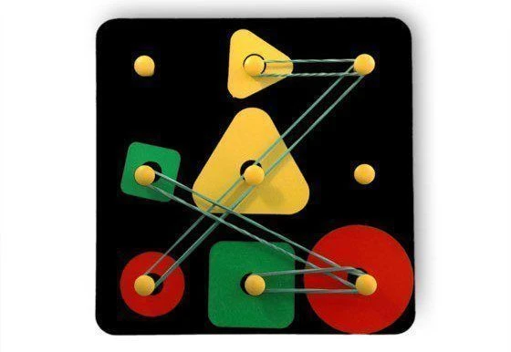 اللوح السحري الخشبي "مجموعة الأشكال الصغيرة