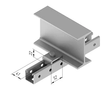 مشبك شعاع SMA 652 مع خيوط من الفولاذ المقاوم للصدأ AISI 3