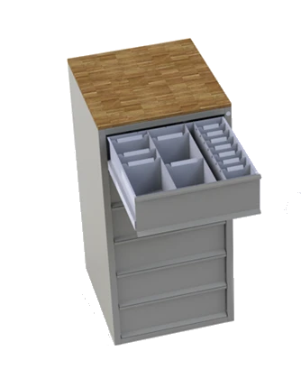 Special Furniture for Clean and Industrial Spaces - Card Cabinet Model ESD