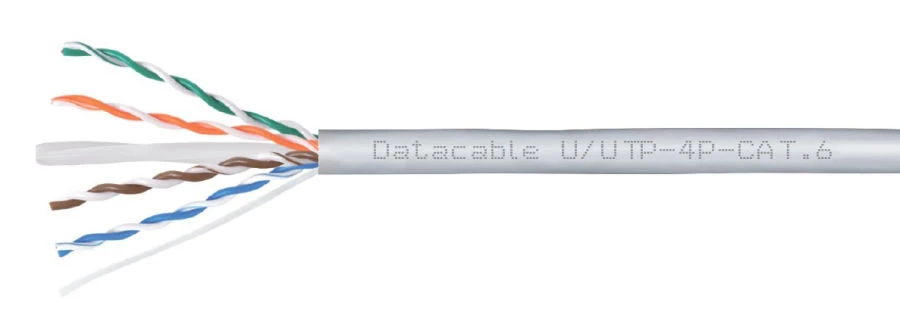 كابل اتصال متوازن لأنظمة النقل الرقمية - كابل Datacable، U/UTP الفئة 6