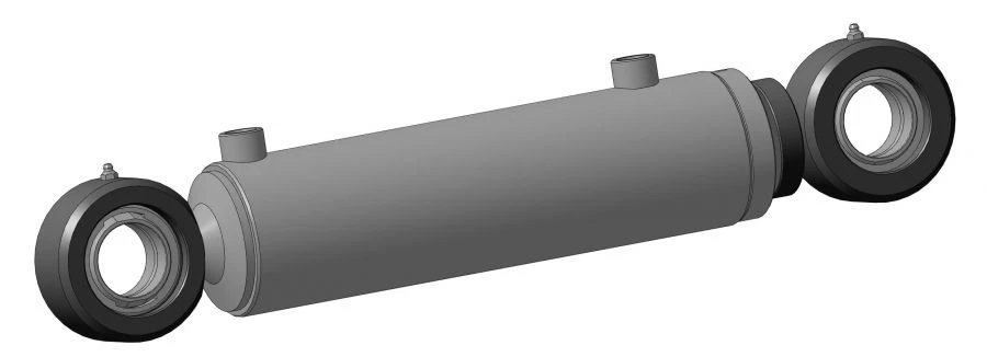 Piston Hydraulic Cylinder 90mm Diameter, 30mm Rod, 250mm Stroke - EDCG 90.30x250KMD