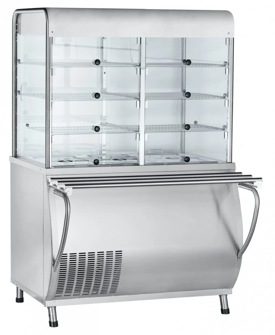 High-Temperature Refrigerated Display Case with Neutral Cabinet PVV(N)-70M-S-01-NSh