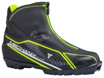 حذاء التزلج TREK Mechanix1 الأسود (شعار ليمون نيون) N
