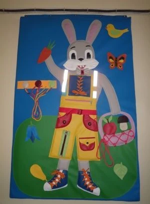 Educational Play Panel "Hare" for Preschool Children