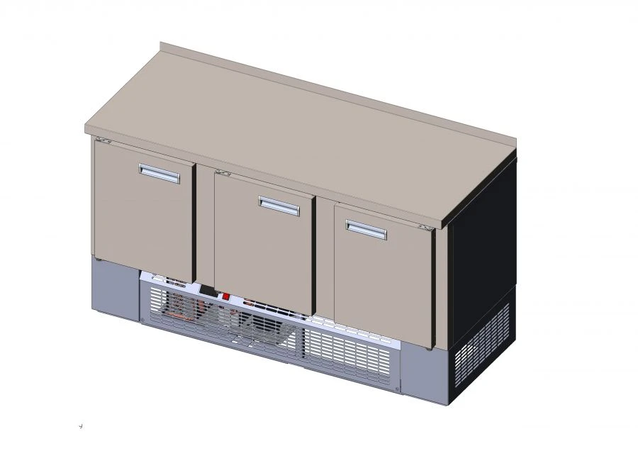 طاولة عرض مبردة للاستخدام قصير الأمد، موديل SCXN-3-70