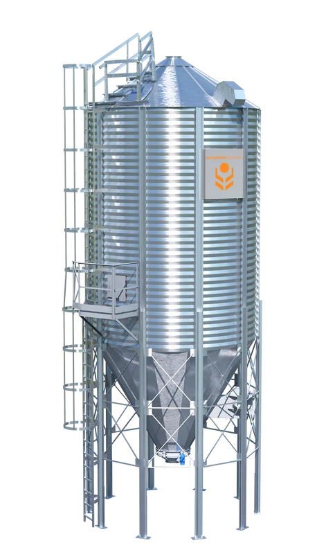 Metal Silo with Conical Bottom and Vibratory Activator SKVA269-2-5.6-8-VAB-1250