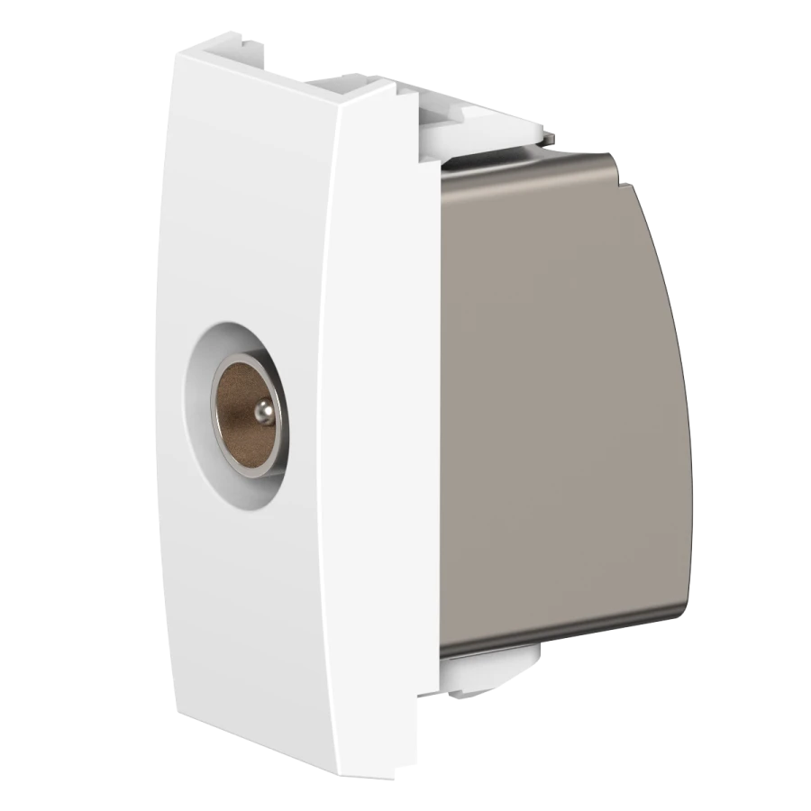 Antibacterial Hidden TV Antenna Socket M/F Pass-through 1M A6624.0
