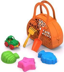 Colorful Sand Play Set No. 118 with Scoop and Sea Molds
