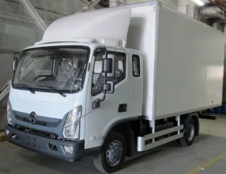 شاحنة نقل ذات محورين لنقل البضائع المتنوعة مع جوانب عالية وخيمة" فالداي C4DR53 ديزل يورو-3