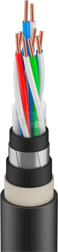 Flame-retardant Alarm and Lock Cable with Glass Fiber Armor - TPZH Model