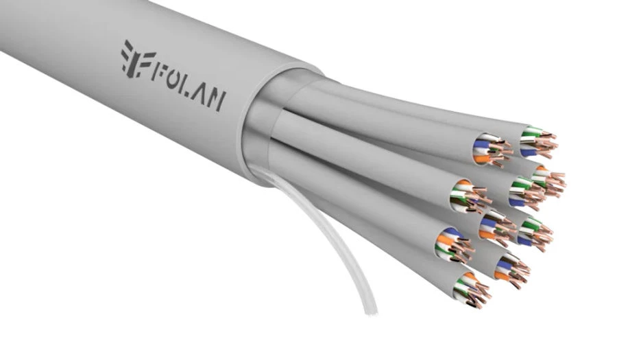 كابل فولان U/UTP Cat 5e ZH ng(A) - HF 40(10x4)x2x0.52