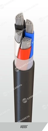 كابل طاقة مع موصلات من الألمنيوم، عزل PVC، 3kV، AВVG