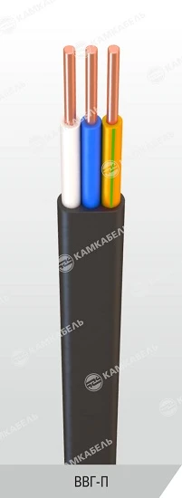 كابل طاقة مع موصلات نحاسية، عازل من البلاستيك PVC، 0.66/1 ك ف، نموذج VVG-P