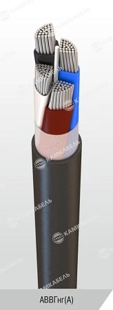 كابل طاقة مع عوازل من PVC منخفضة الاشتعال، AVVGng(A)