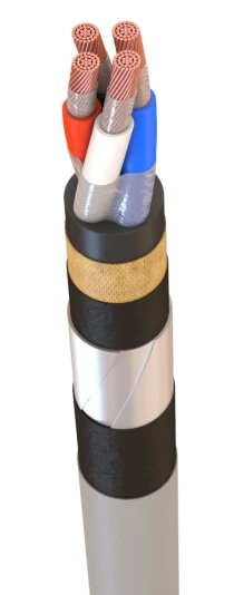 Power Cable with Copper Conductors and Rubber Insulation 660V VRBGz