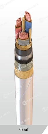 Power Cable with Copper Conductors, Insulated with Impregnated Paper, 3kV, Model SB2лГ