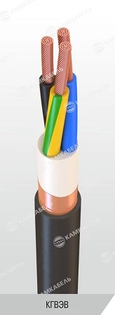 كابل طاقة بموصلات نحاسية وعزل PVC 0.66/1 ك ف KGVÉV