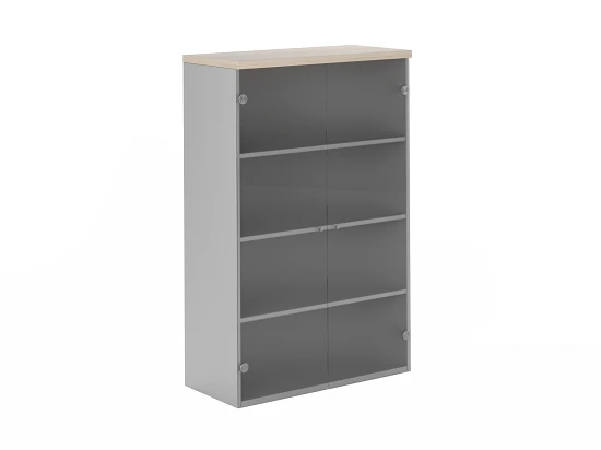 Modern Office Cabinet with Glass Doors, Art. FLS321
