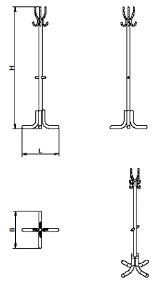 Metal Floor Hanger for Clothing Storage (Series VN)
