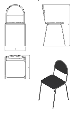 Comfortable Seating Chair Form - STU.F Series