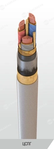 Power Cable with Copper Conductors and Paper Insulation, 6-10 kV, Type C
