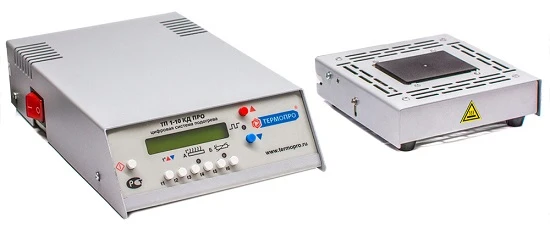 طاولة حرارية NP 6-5 PRO مع منظم حرارة TP 1-10 0.5 لتسخين الدوائر المطبوعة