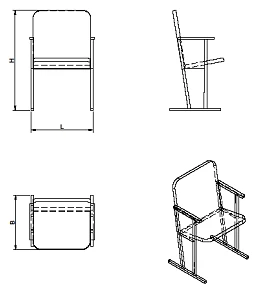 Auditorium Chair for Events (KA.1 Series)