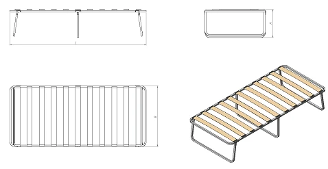 Folding Bed for Sleeping - RSK Series