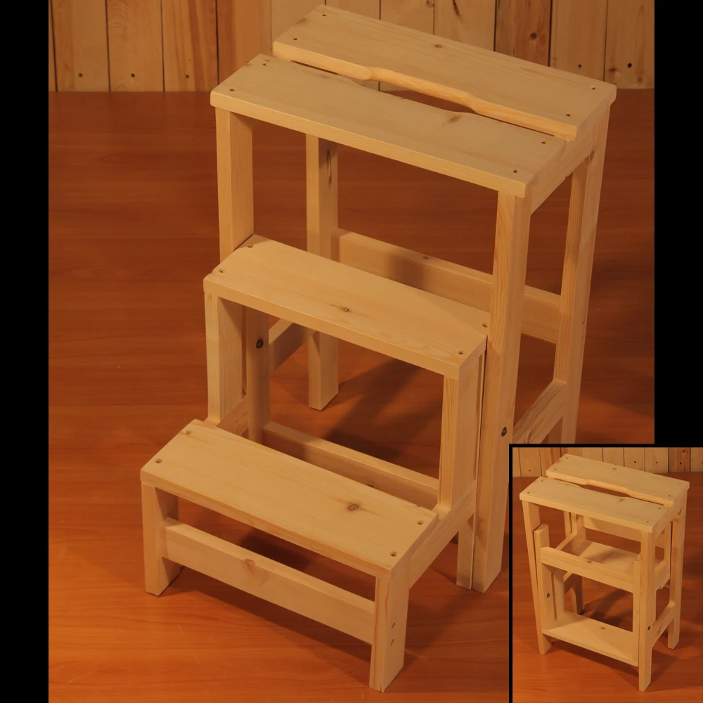 Pine Transformable Step Ladder 0.7M