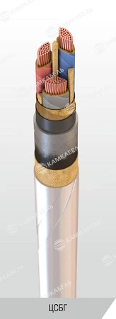 Power Cable with Copper Conductors and Paper Insulation, 6/10 kV, CSBG Model