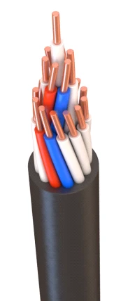 كابل التحكم مع موصلات نحاسية، عزل PVC، 0.66 ك ف، KVVGzn