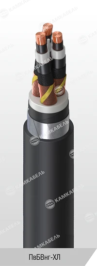 Power Cable with Copper Conductors and Cross-Linked Polyethylene Insulation, PvBvng-HL, 6-35 kV