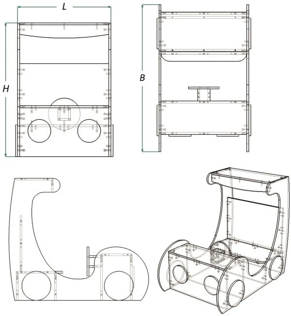 Toy Storage Furniture Car (IMM Series)