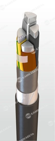 Power Cable with Aluminum Conductors, XLPE Insulation, 0.66/1 kV, AПвБШп