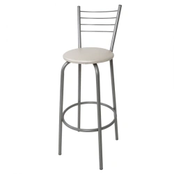 Metal-framed bar stool "Wave"
