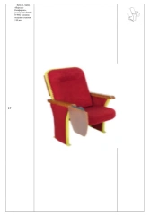 Armchair, brand "Versailles-Conference" size: 525*650*980 mm (W*H*H), seat cushion thickness 110 mm