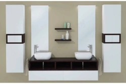 Cabinet under sink Aquaton Integro 160 wenge 1A143901INH101.A143.9.01I.NH1.0